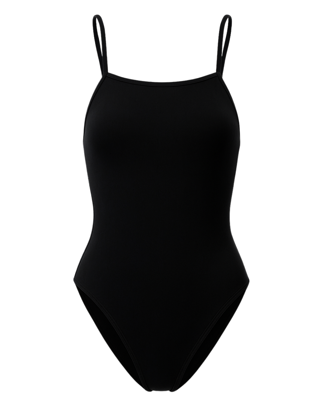 Girl's One-Piece Black Swimsuit – Tie Back