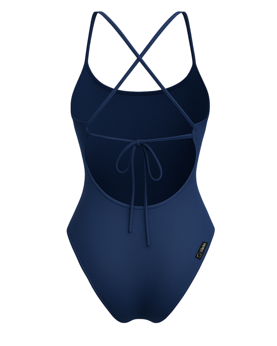 Girl's One-Piece Blue Swimsuit – Tie Back